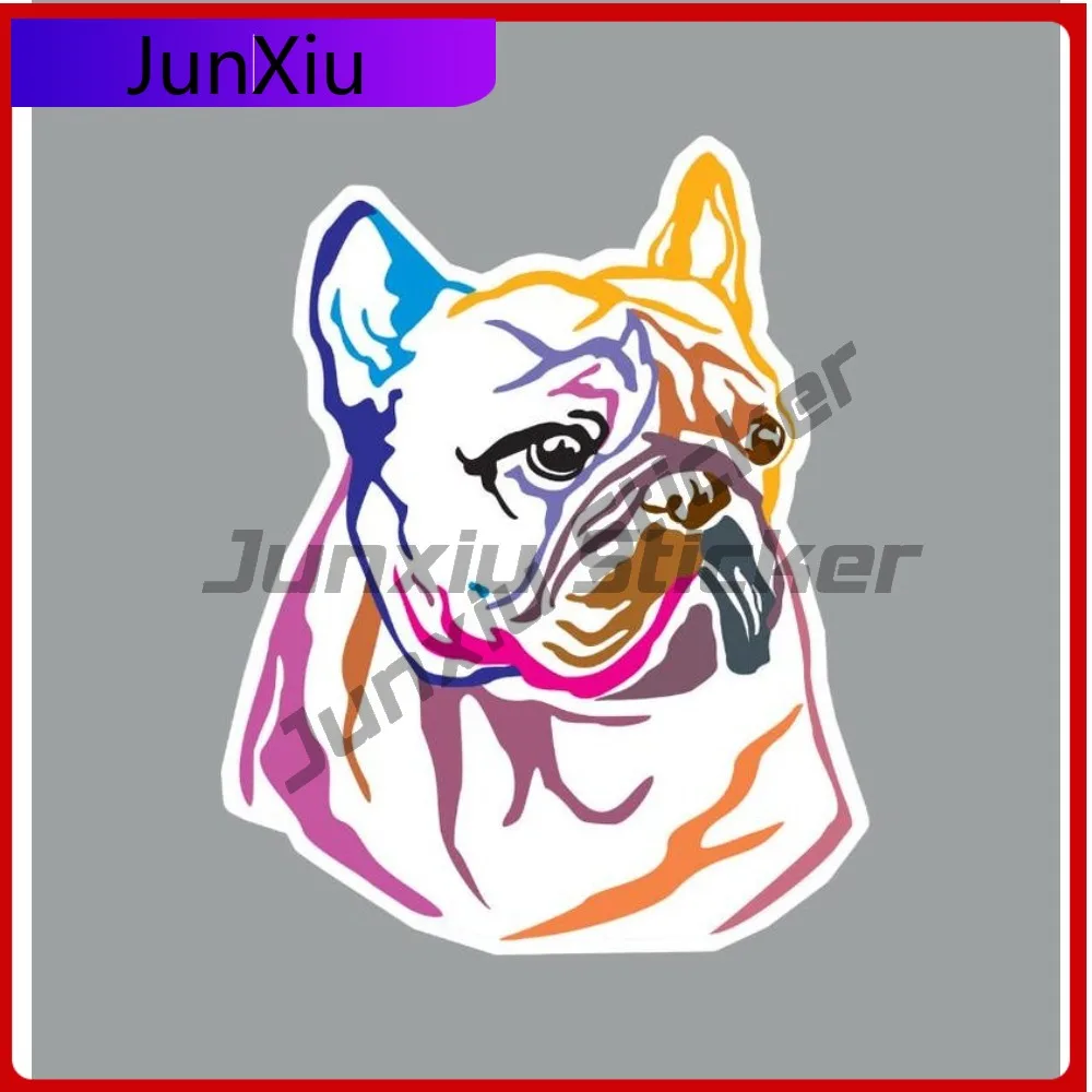 

French Bulldog Abstract Art High-quality Sticker Custom Decals Personalized Car Stickers Fridge Bumper Bumper Truck Electric