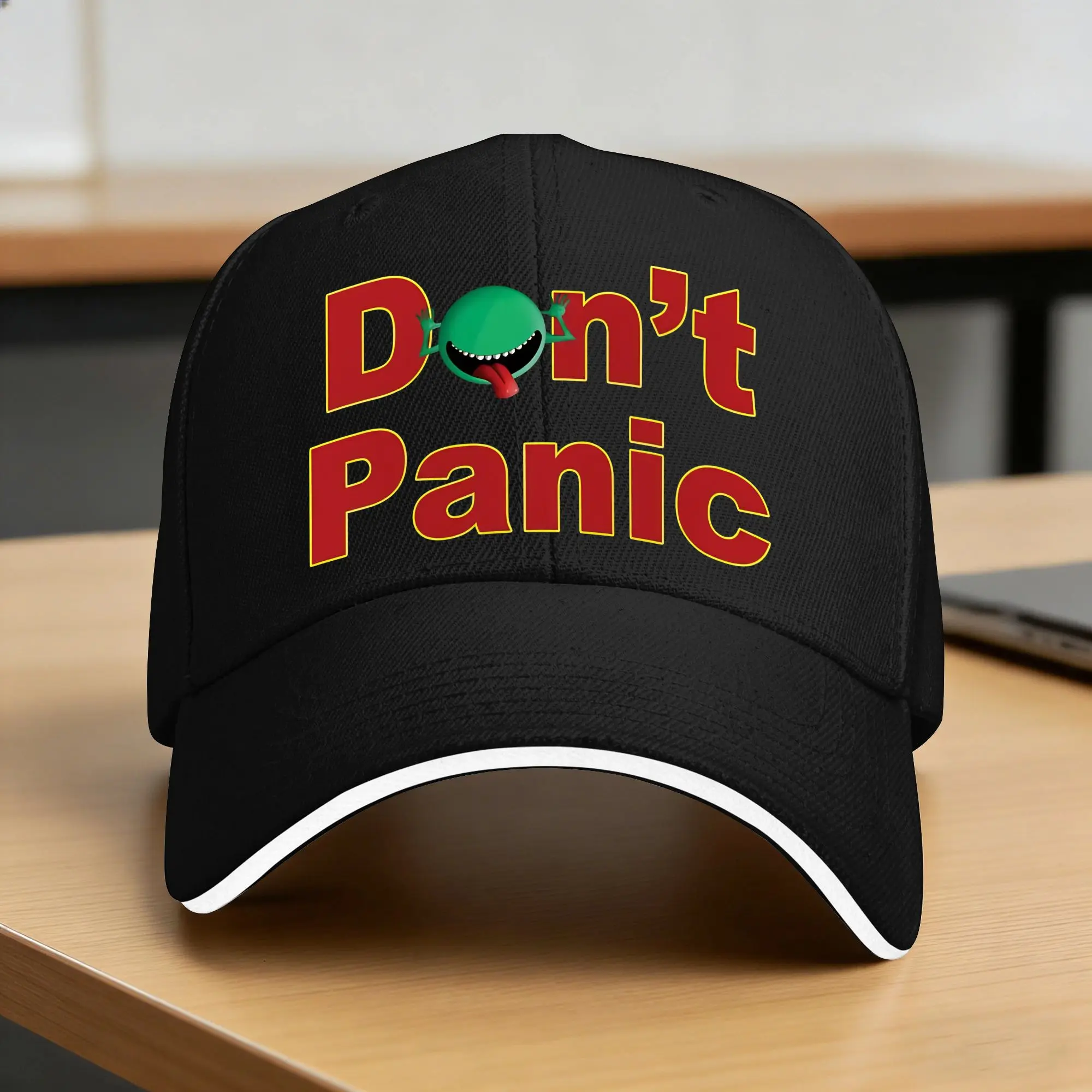 Summer Casual Baseball Cap Hitchhiker Guide To The Galaxy Trucker Hat For Couple Women Sun Visor Don'T Panic Snapback Cap