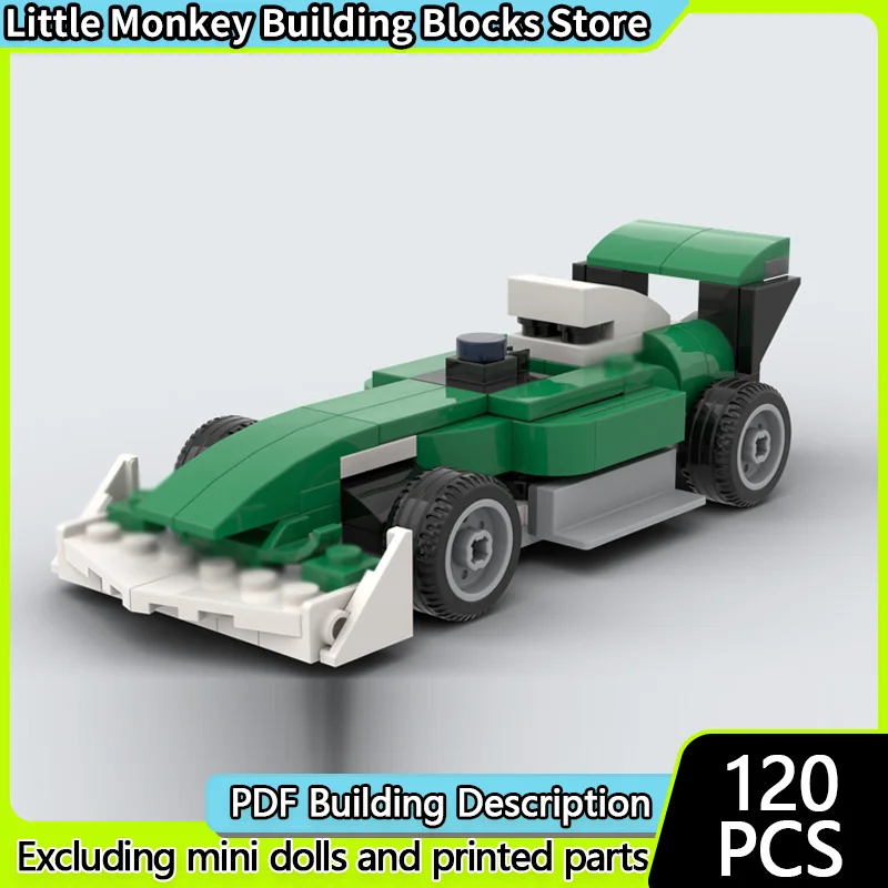 

Speed Racing Car Model MOC Building Bricks Formula Racing Car Modular Technology Children Holiday Gifts Assemble Toys Suit