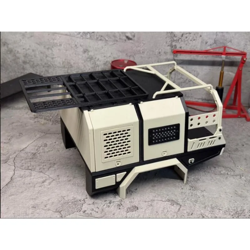 Rear Tray For BRX01,Fits RC4WD TF2&TF3 (Adjust Links To Extend Wheelbase),Compatible With KB LC70 & RC4WD Pickup Body RC  Parts