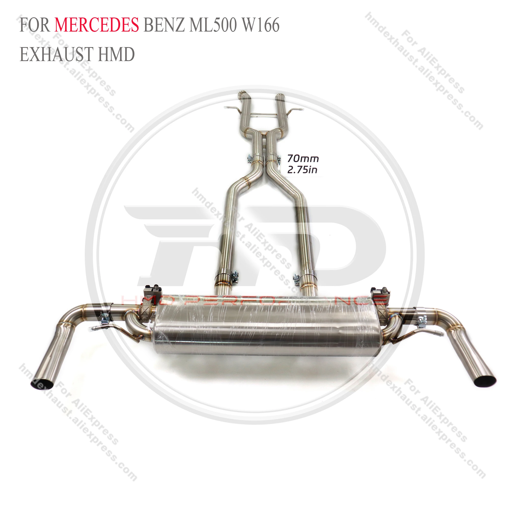 

HMD Performance Stainless Steel Catback Exhaust for Mercedes-Benz ML500 W166 5.5L V8 | PowerBoost & Aggressive V8 Sound | Active