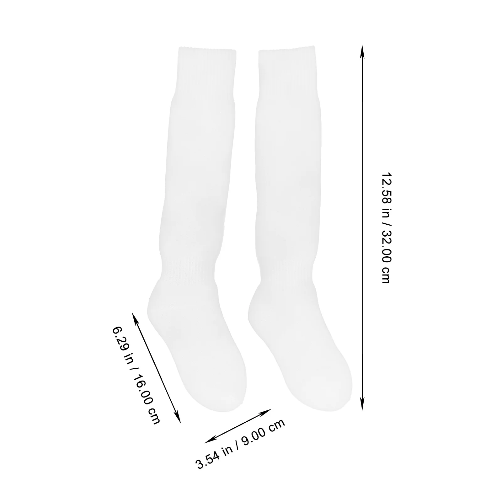 

2Pairs Sports Calf Socks Compression Football Socks Kids Soccer Long Stockings Breathable Sweat Wicking Soccer Stockings