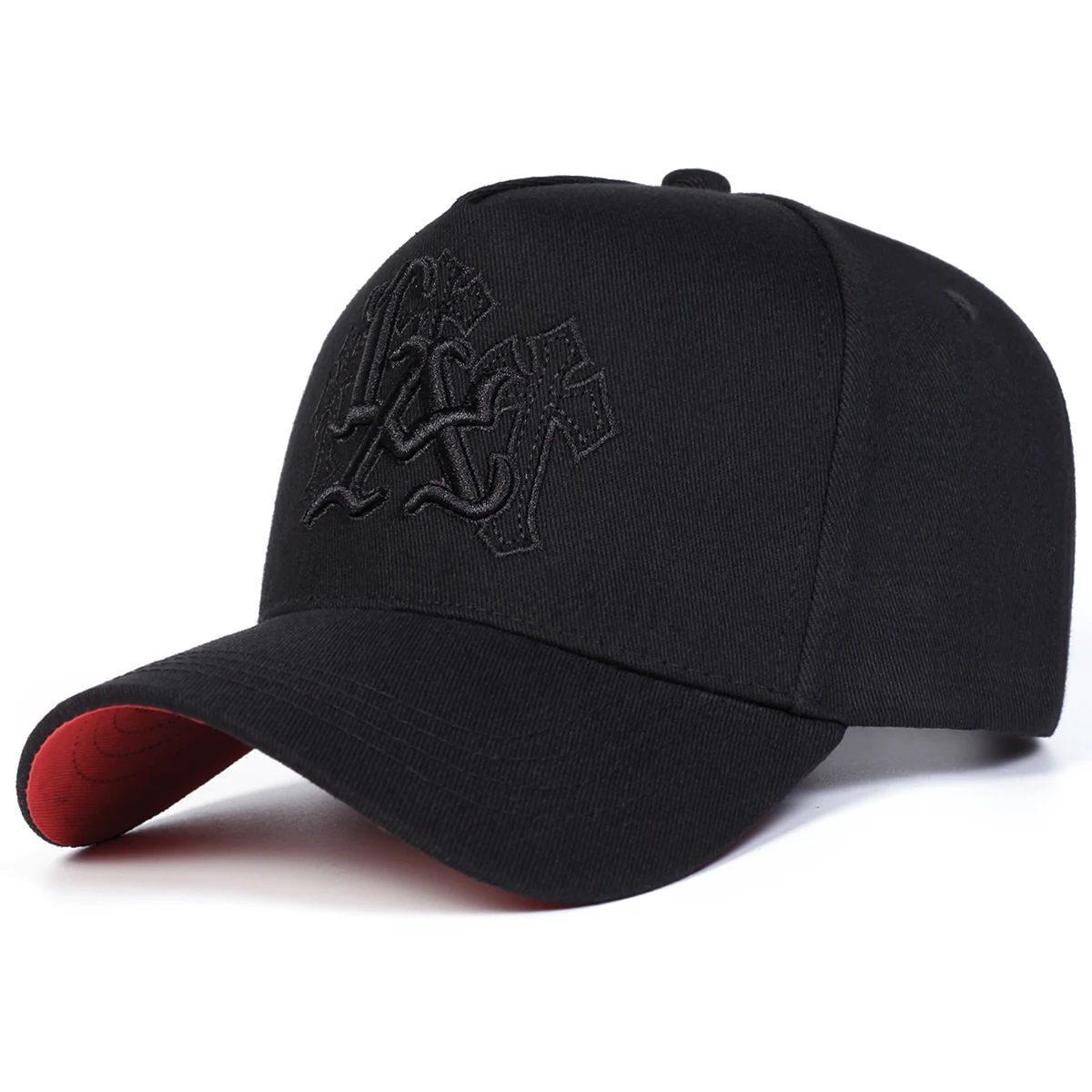 للجنسين LA رسالة الصليب التطريز قبعات البيسبول الربيع والخريف في الهواء الطلق قابل للتعديل قبعات عادية واقية من الشمس قبعة قبعة رياضية