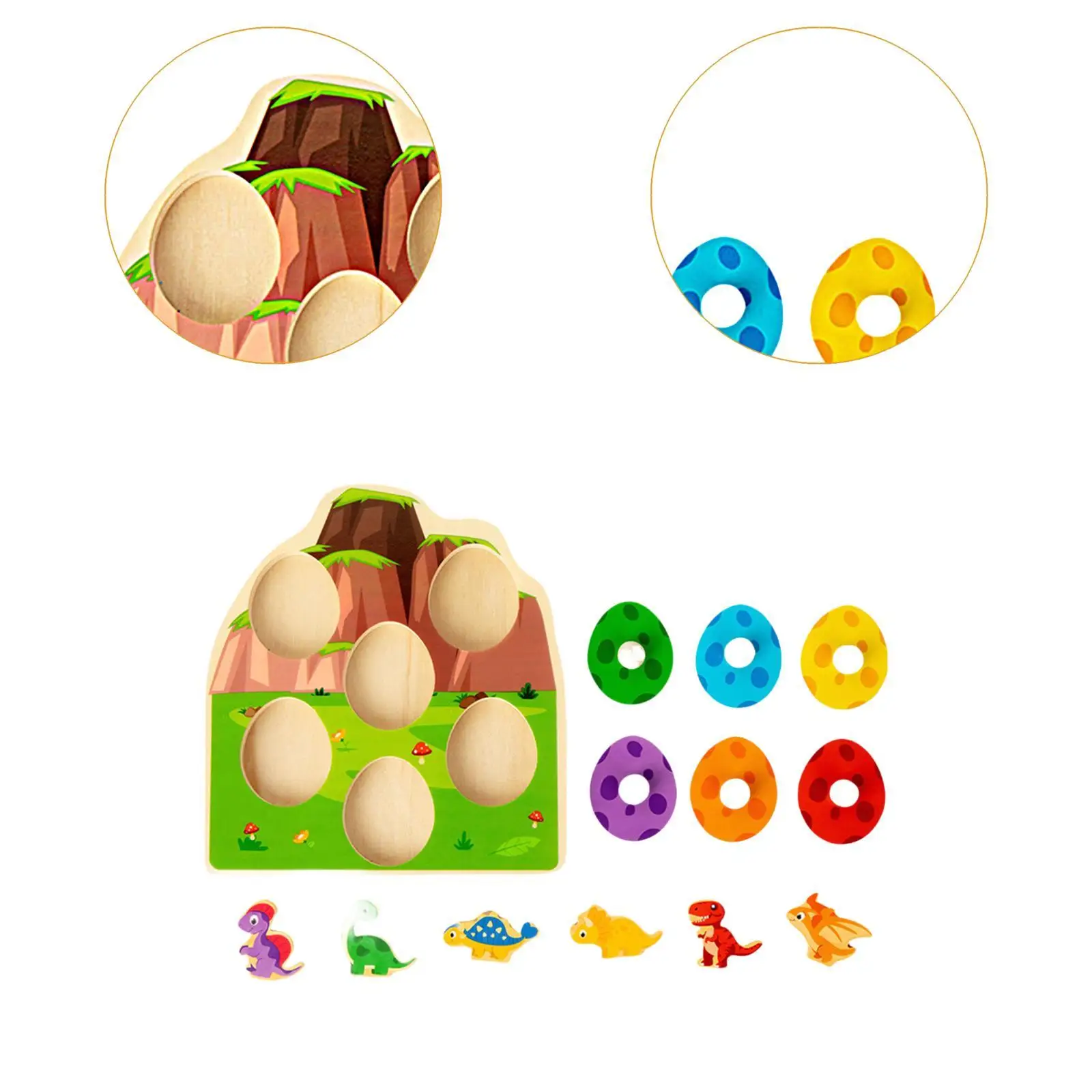 Puzzle con pioli in legno Gioco di smistamento Puzzle di forme di smistamento dei colori Puzzle in legno per i più piccoli per bambini in età prescolare di 1 2 3 anni