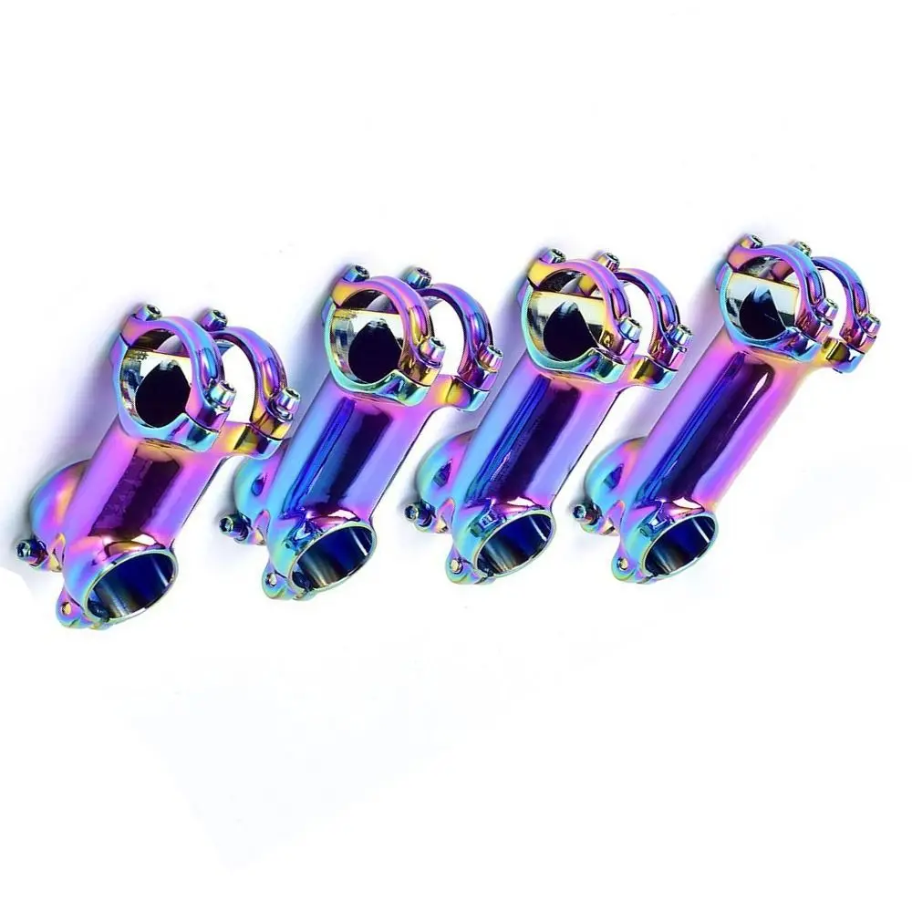 ±7°/±17° Rainbow Bicycle Stem Aluminium Alloy Rise Bike Stem Shockproof Super Light Ultralight Bicycle Stem Bicycle Repair