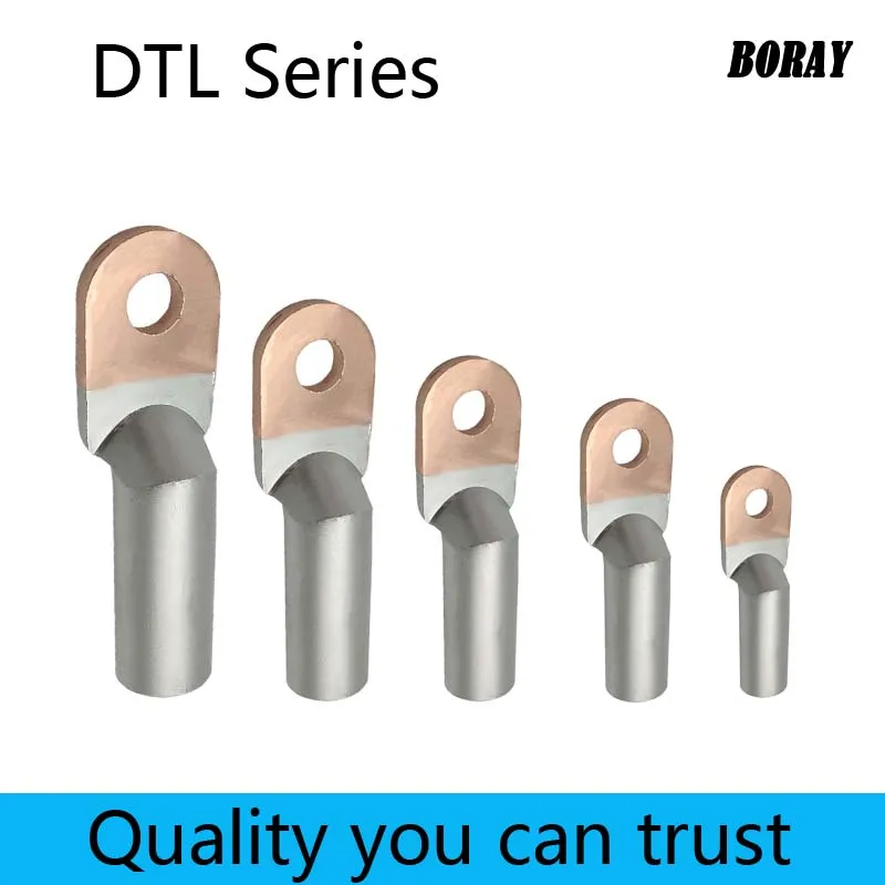 

1/5/10PCS DTL-16/25/35/50/70/95High Quality DTL Bimetal Lug Copper Aluminum Cable Wire Connector Terminal