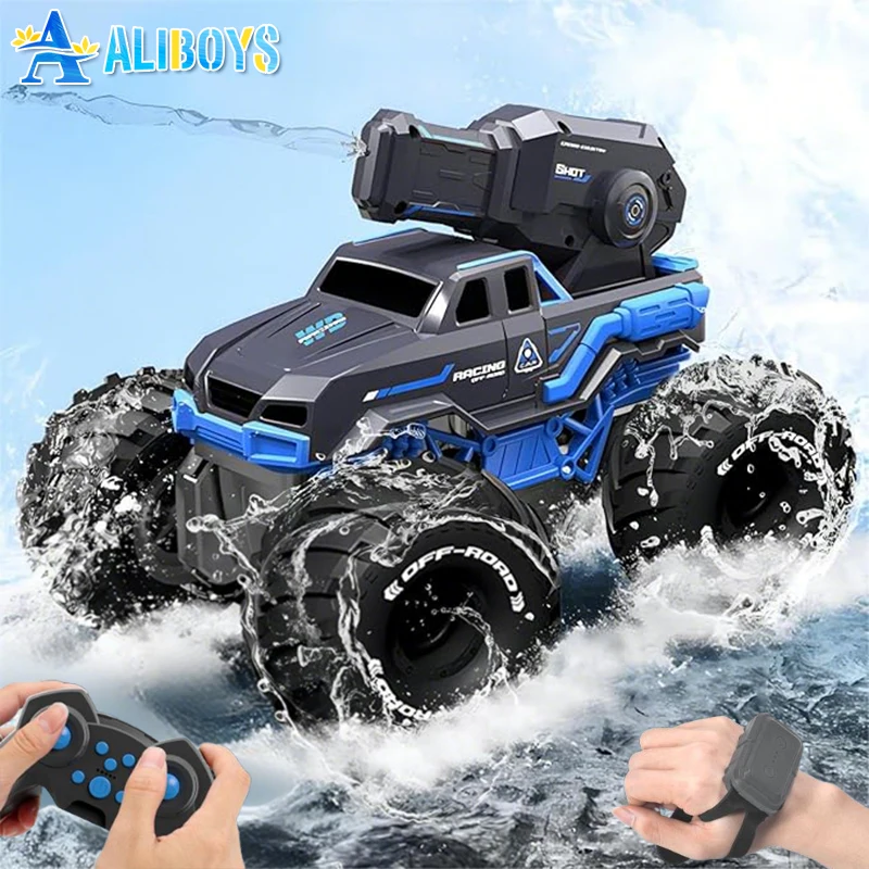 

2.4G RC Car Gesture Sensing Drift Car Water Gun Amphibious Vehicle Climbing Off-Road Stunt Car Waterproof Toy Kid Birthday Gift