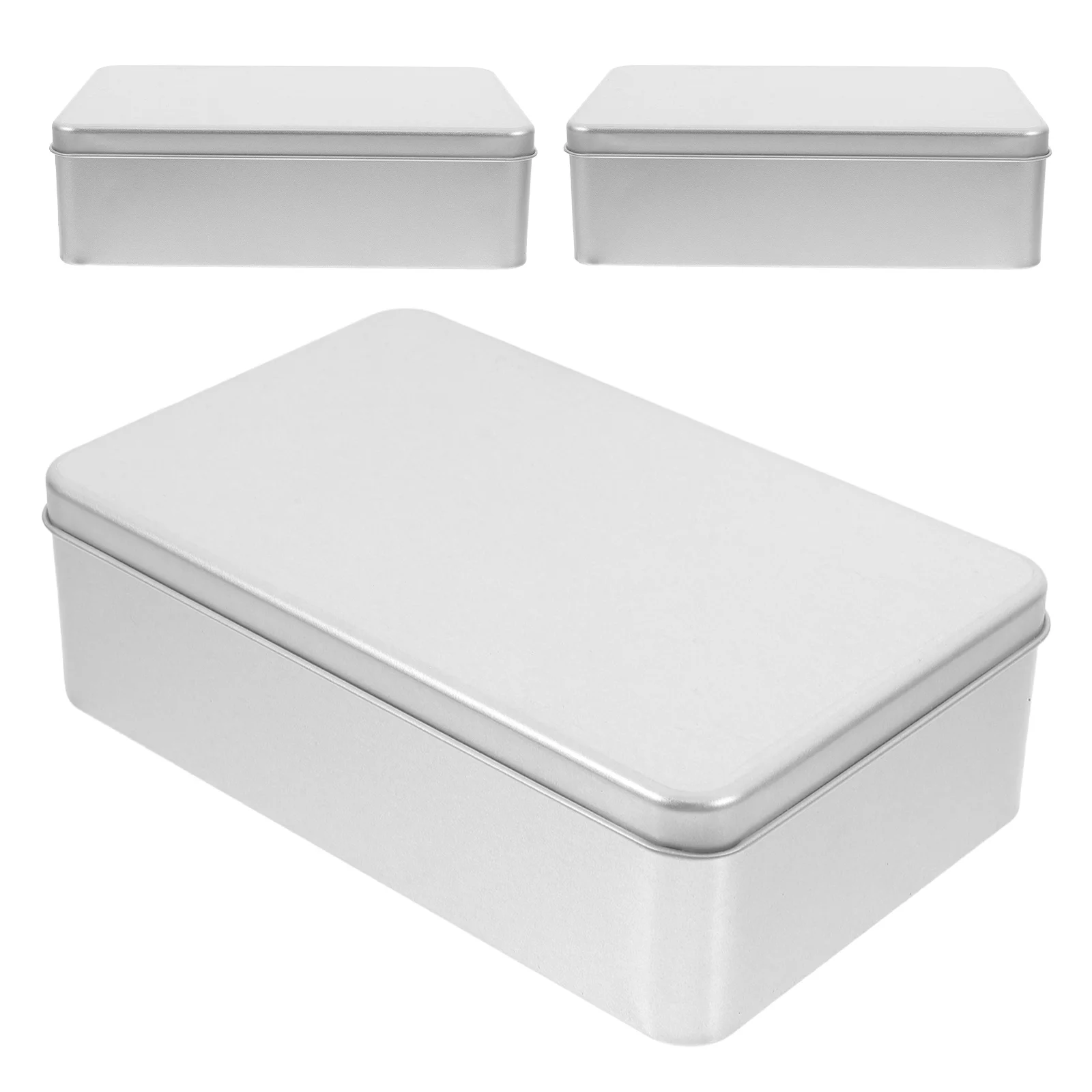 

3Pcs Metal Cookie Tins Frosted Tin Cans for Gift Giving Small Treat Boxes Bakery Snacks Storage Kids Holiday Party Decoration