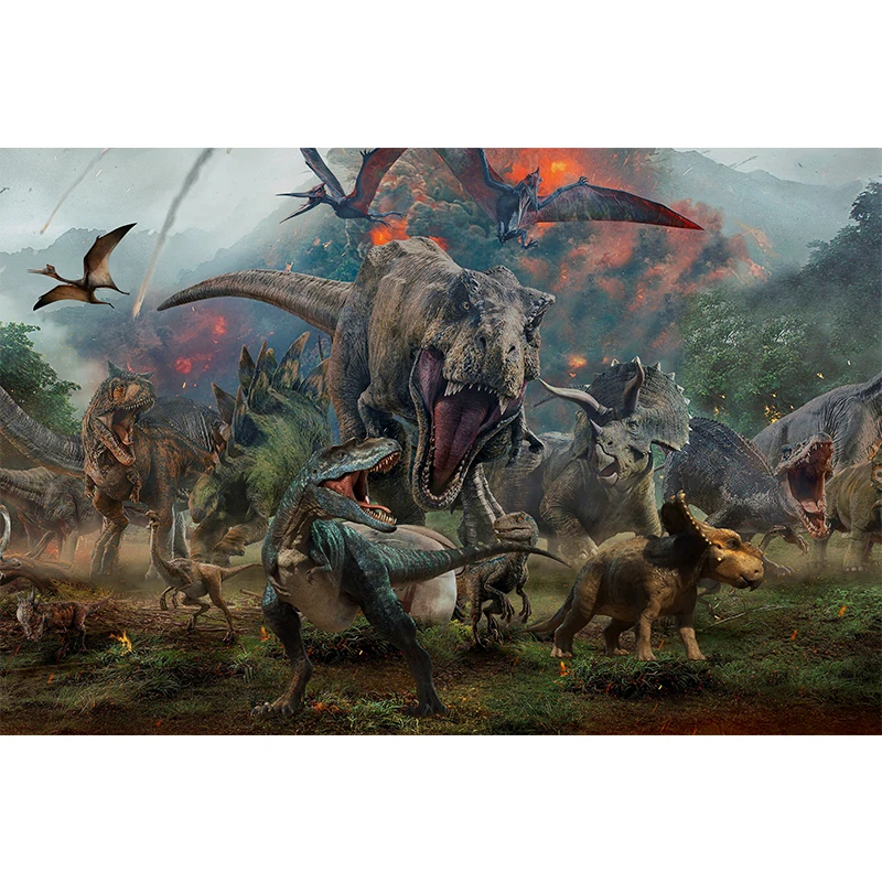 Custom papel de parede bos Tyrannosaurus Rex behang schilderij kamer muurschilderingen Dinosaurus dieren behang home decor Stickers