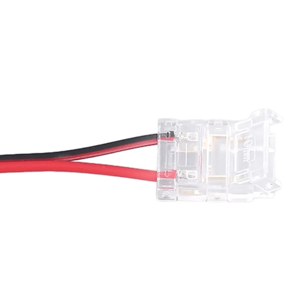 10pcs Durable 2Pin Strip Light Connector 8mm/10mm Double Headed LED Strip Connector Extension Connector For Home