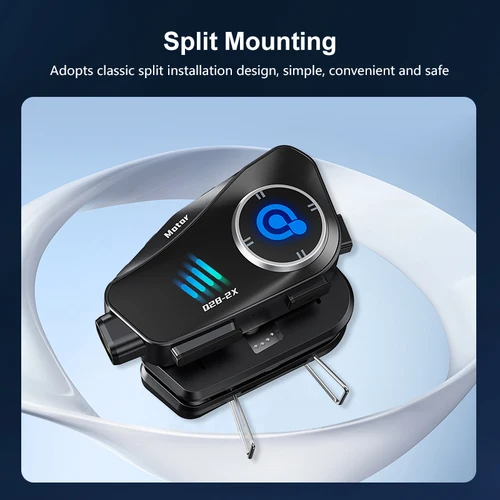 Imagen 2 del producto Q28-2X Bt5.3 casco de motocicleta 1000M intercomunicador para compartir música aplicación Wifi cámara de salpicadero Auto Dvr 1080P HD grabación de foto y vídeo tarjeta Tf