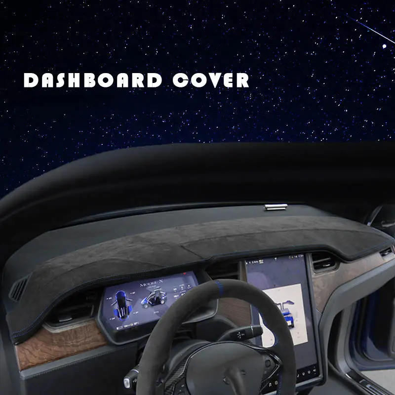 

Custom in Alcantara Car Dashboard Cover for Tesla Model S model X 2016 2017 2018 2019 2020 2021 Mat Shade Cushion Pad Carpets