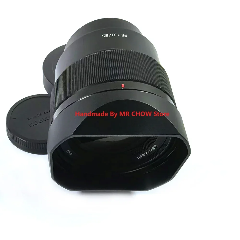 Design for Sony FE 85mm F1.8 FE1.8/85 Metal Bayonet Square Lens Hood With Hood Cap