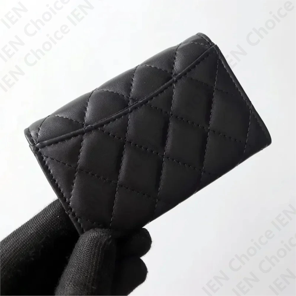 Luxury Brand Designer For Women Classical Genuine Credit Business Sheepskin Bag Leather Card Holder Leather Fashion Card Holder