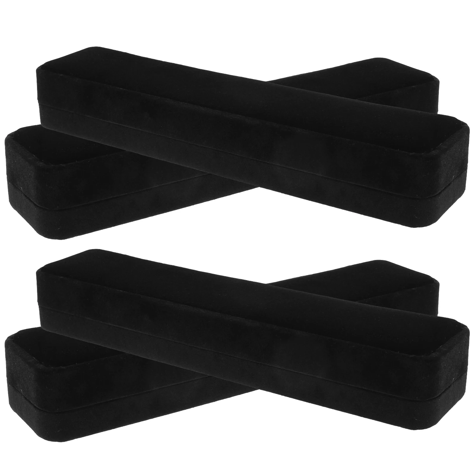 

4pcs Gift Boxes Compact Lint Interior For Ring Bracelet Necklace Storage Jewelry Holder Present Wrapping Box Small Jewelry