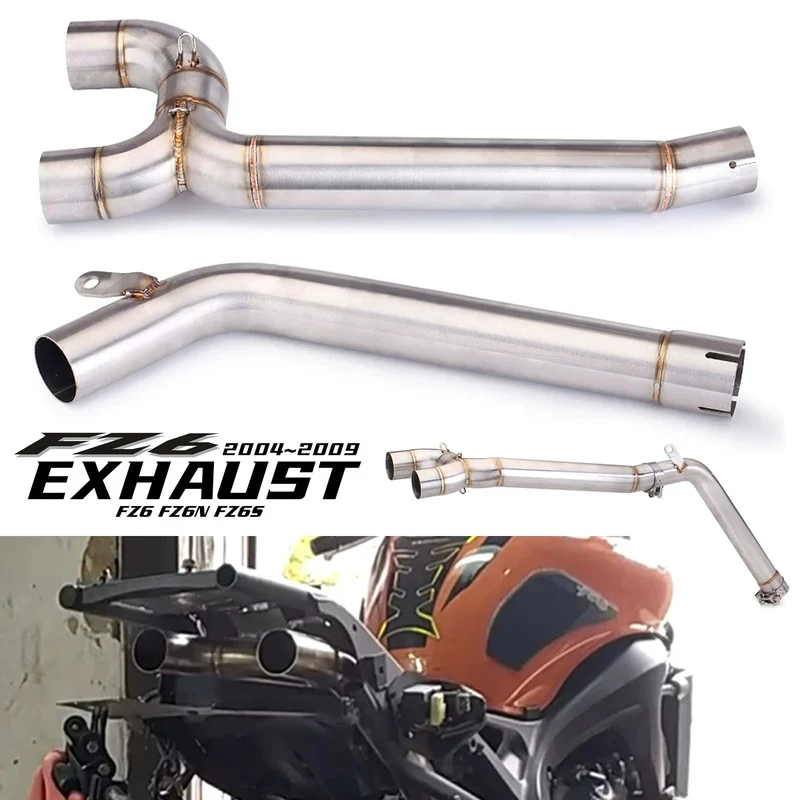 

Motorcycle Exhaust Intermediate Pipe Replacement for Yamaha FZ6 S2 Fazer 600 2004-2009