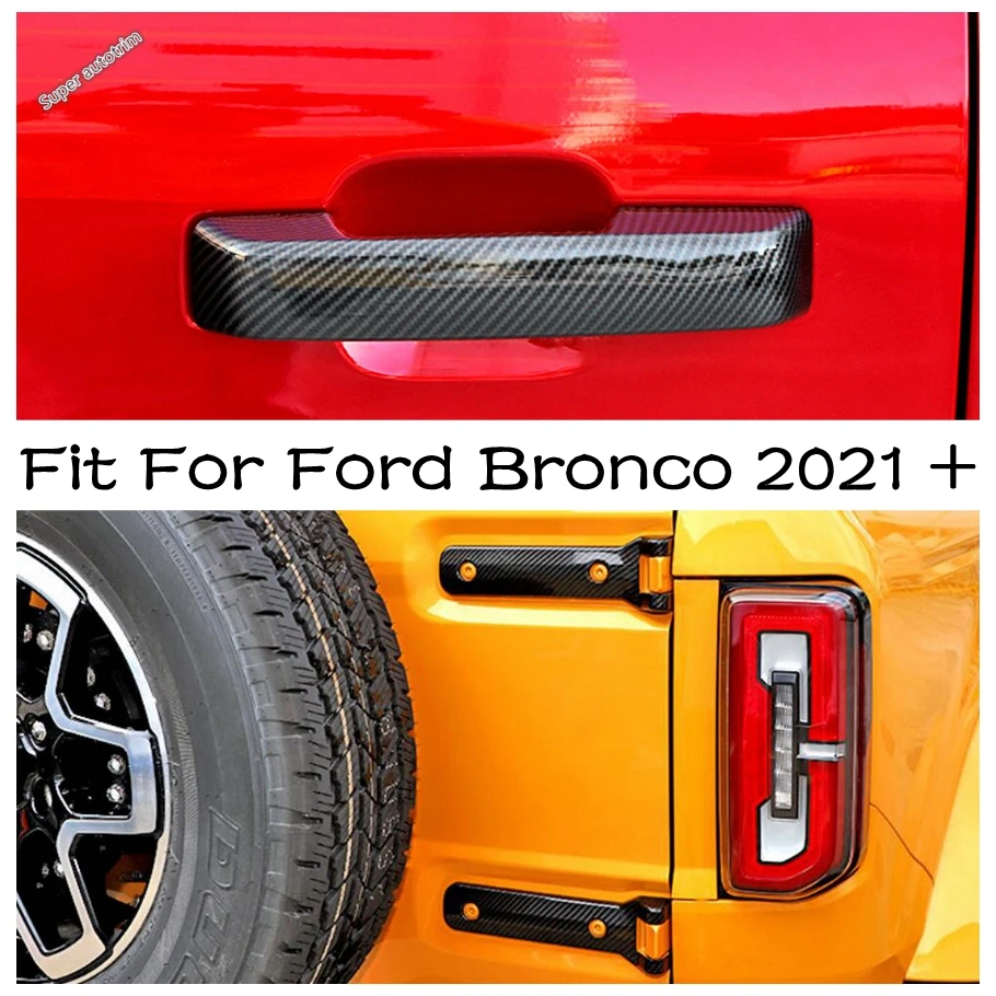 

Rear Tail Gate Spare Tire Holder Hinge Decoration Side Door Handle Cover Trim For Ford Bronco 2021 - 2024 Exterior Accessories