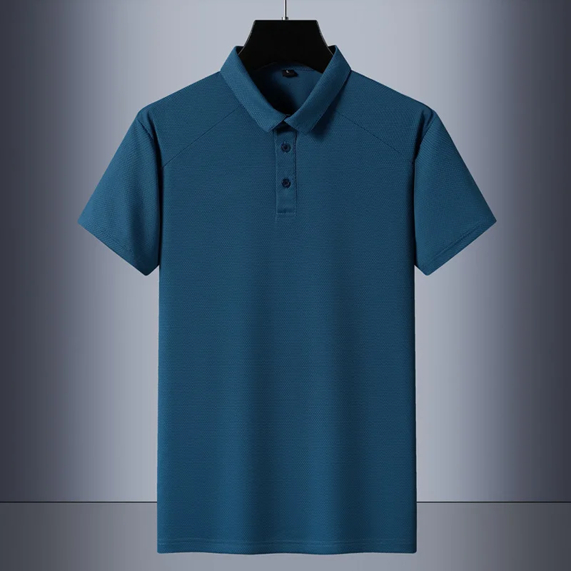 

7XL Large Size Business Men's POLO Shirt Short Sleeve T-Shirt Casual Top
