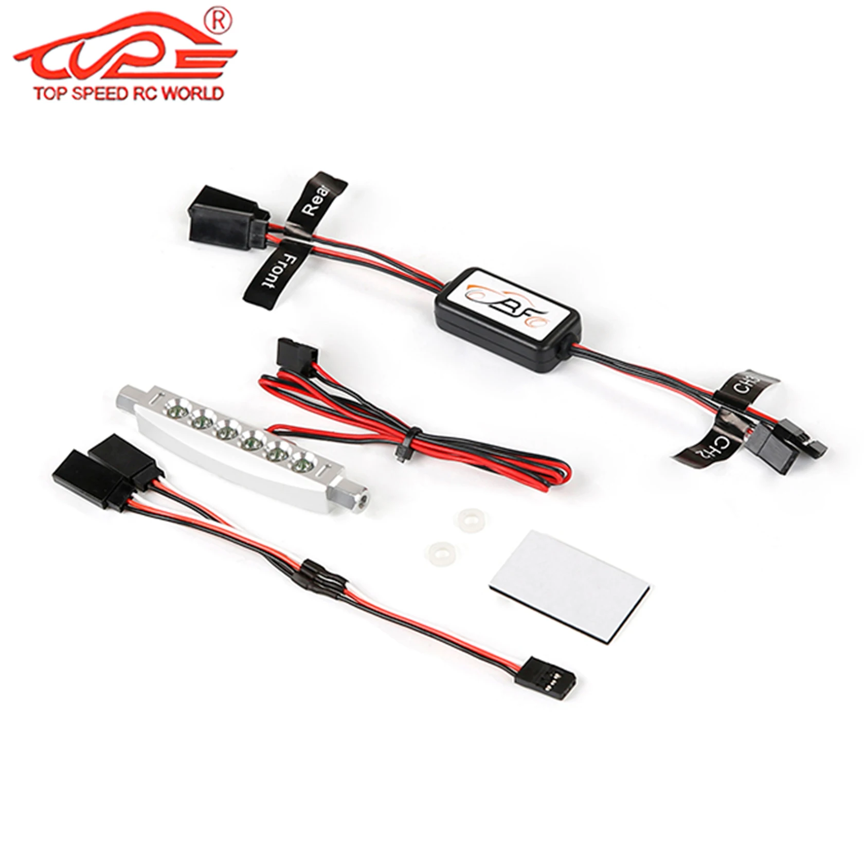 Controller of verlengde lichtkabel of LED-voorlamp of achterlicht 1 st voor 1/5 Hpi Rofun Rovan Km Baja 5B 5T 5SC Onderdelen