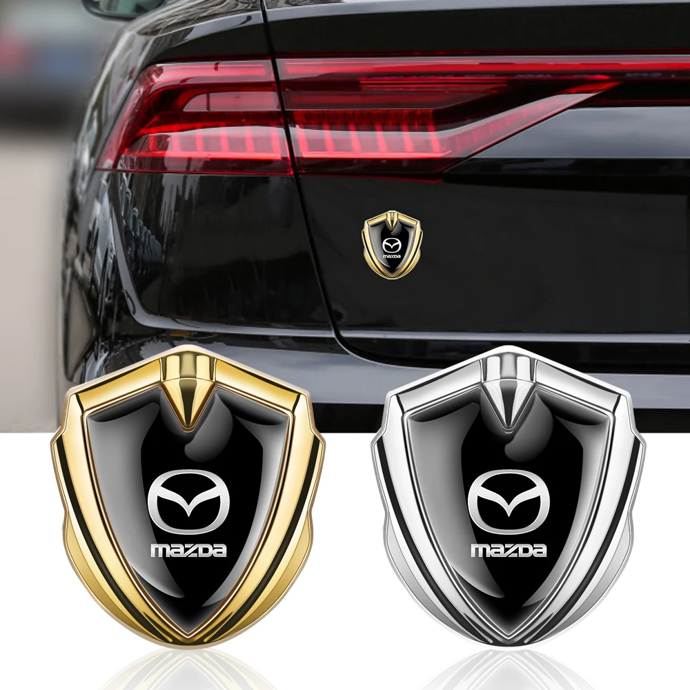 1PCS Car Style Body Trunk Decoration Sticker 3D Metal Lion Crown Emblem Sticker For Mazda 3 5 6 Axela CX5 CX3 CX4 Atenza MX3 MS