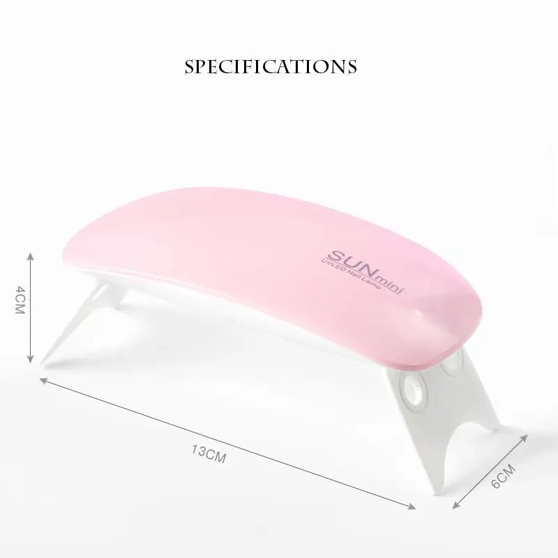 USB Rechargeable Quick Dry Nail Art Machine Portable Nail Tools UV LED Nail Drying Lamp for Curing All Gel Polishes