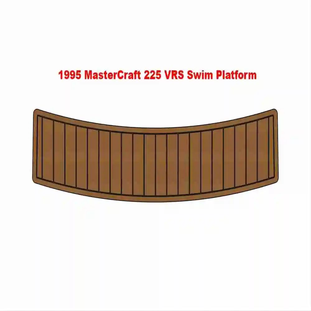 

1995 Mastercraft 225 VRS Swim Platform Pad Boat EVA Foam Teak Deck Floor Mat SeaDek MarineMat Gatorstep Style Self Adhesive