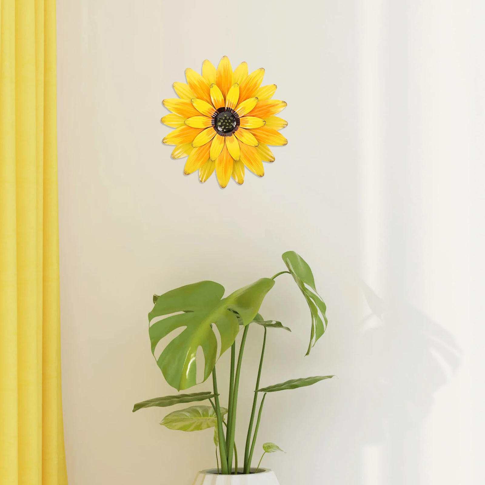 

Flower Wall Wrought Iron Hanging Decoration Metal Floral Big Large Elegant Retro