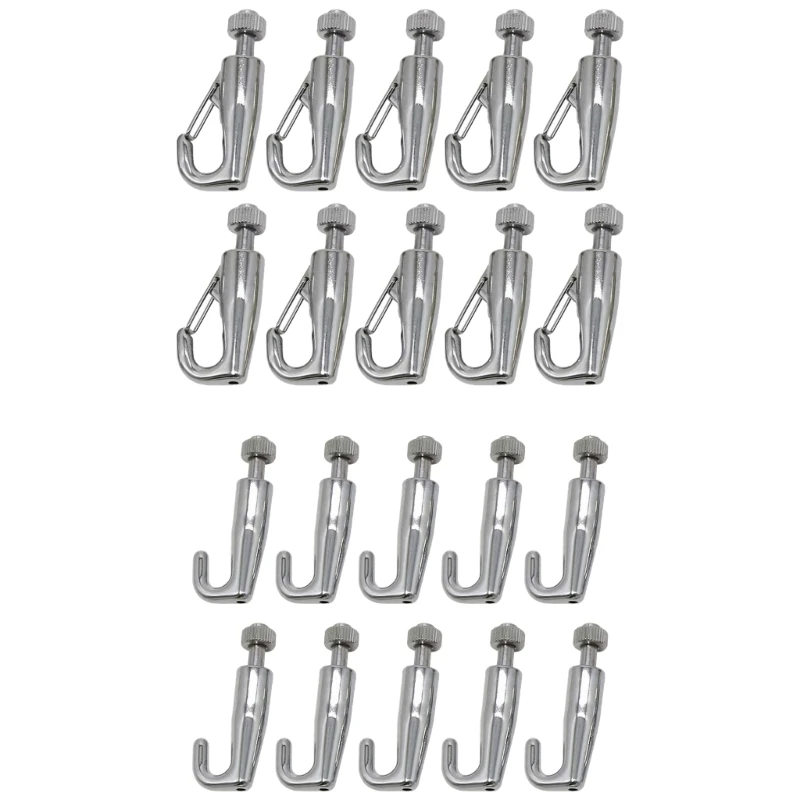 Pack Of 10 Stainless Steel Adjustable Picture Hanging Hooks Metal Photo Hangers Artwork Hook for Art Gallery Systems