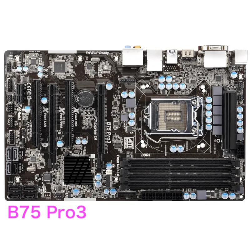 

Suitable For ASROCK B75 Pro3 Motherboard 32GB LGA 1155 DDR3 ATX Mainboard 100% Tested OK Fully Work