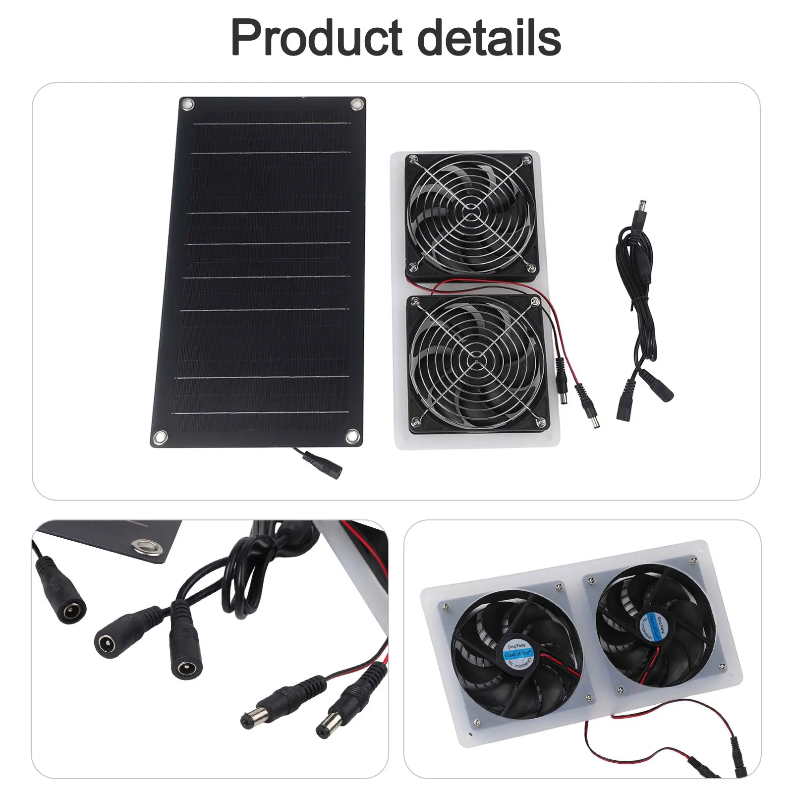 Air Circulation Fan IPX7 Waterproof Fan Animal Safe Design Easy Installation Effective Air Circulation Extension Cord Included
