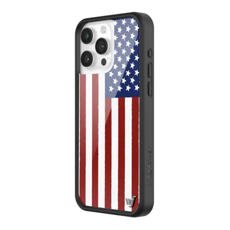 حافظة لهاتف آيفون 17 برو 13 12 14 15 16 Pro Max Plus wf USA Stars غطاء العلم الوطني #1