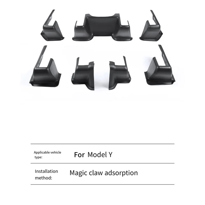 A65P-Car Seat Corner Protector Slide Rail Half-Wrapped Seat Corner Protector For Tesla Model Y Modification