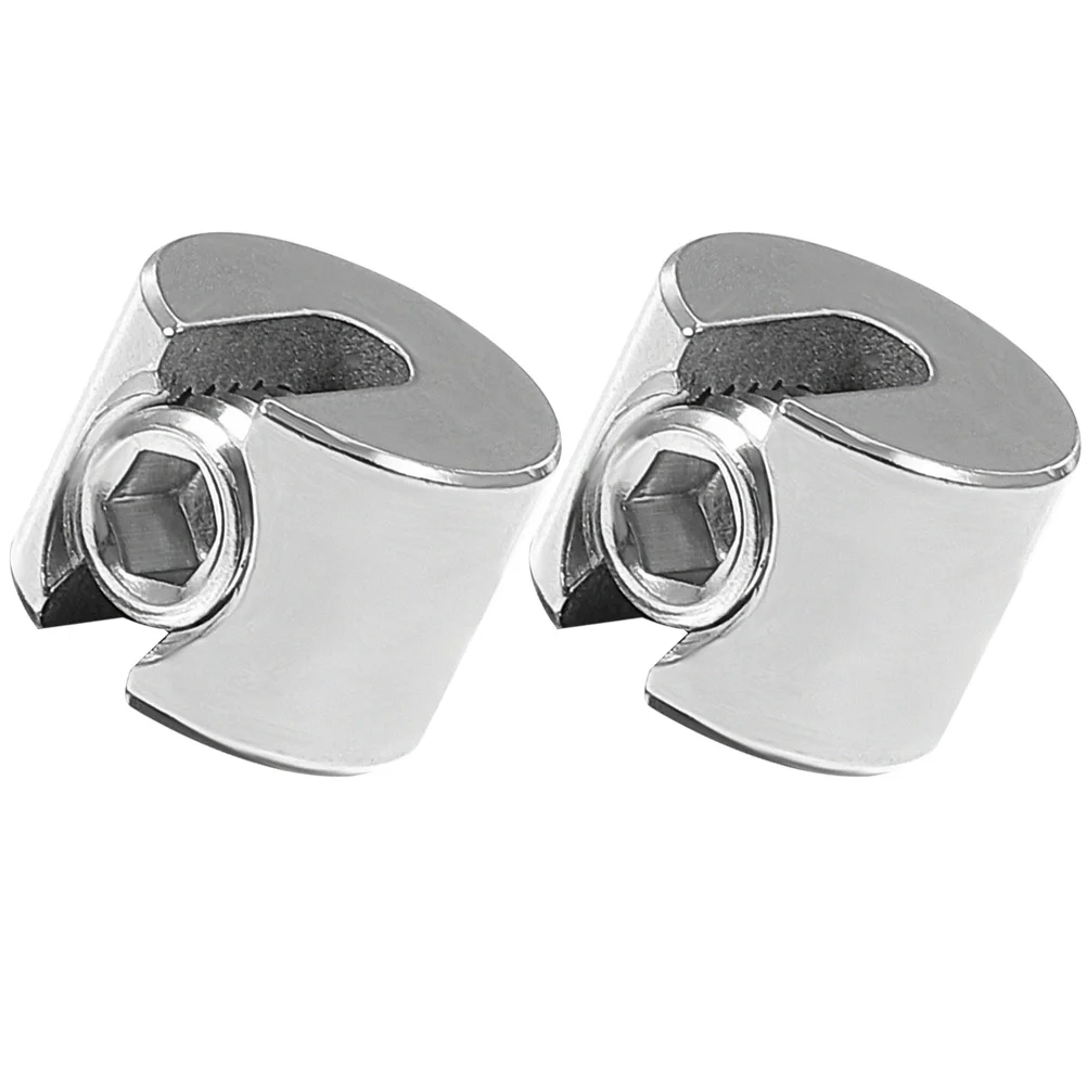 

2Pcs Stainless Cable Clip Steel Wire Rope Clamp Cable Fastener for Fence Railing Deck Acid Resistant