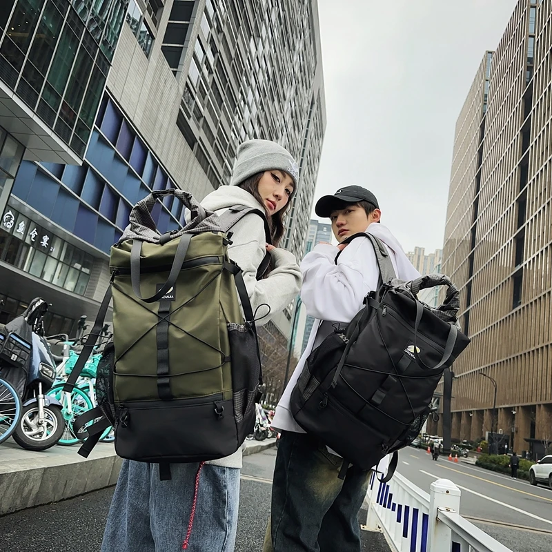 Sac à dos de voyage en plein air de grande capacité pour hommes et femmes, sac d'école pour étudiants, sacs à dos de camping et de randonnée, sacs multifonctions Oxford