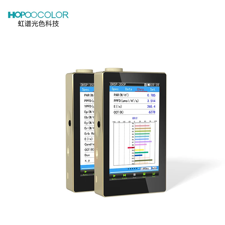 

OHSP-350P PAR SPECTROMETER for GROW LIGHTS MEASUREMENT QUANTUM PPFD METER