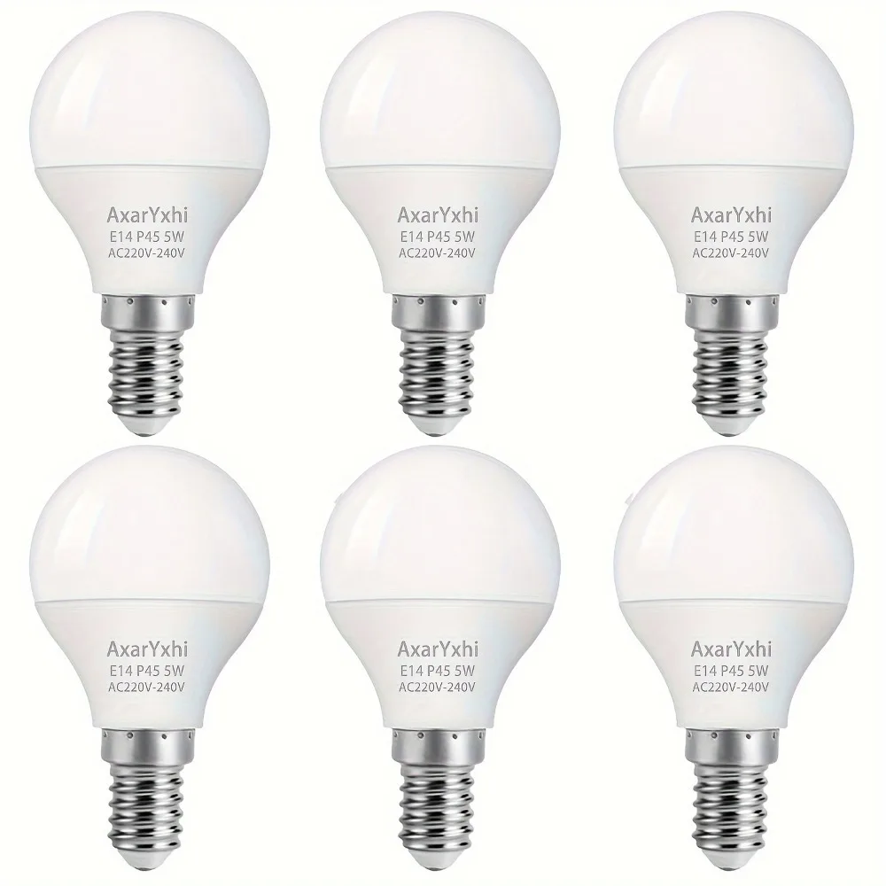 

E14 LED Bulb 5W Warm White 3000K Equivalent to 40W Incandescent Lamp 300LM Non Flicker AC 220-240V for Bedroom Living Room