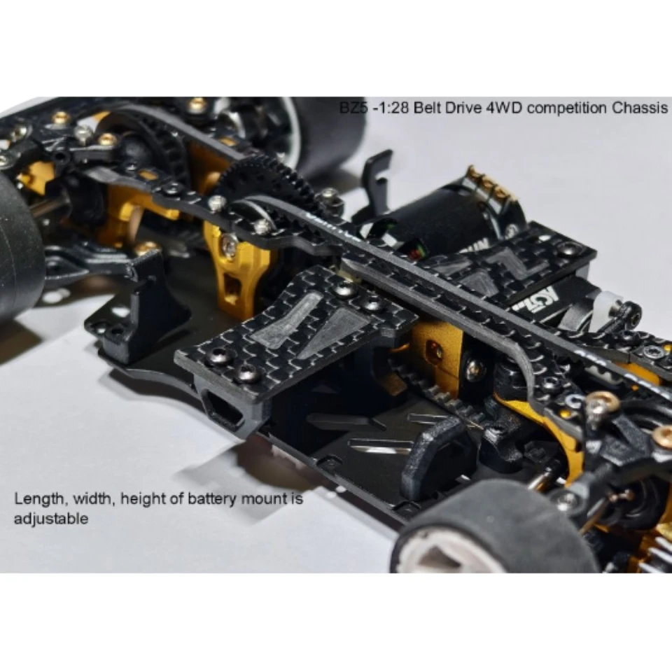 アトミックベルトドライブ4wdシャーシキット、電子なし、BZ5-KIT、BZ5