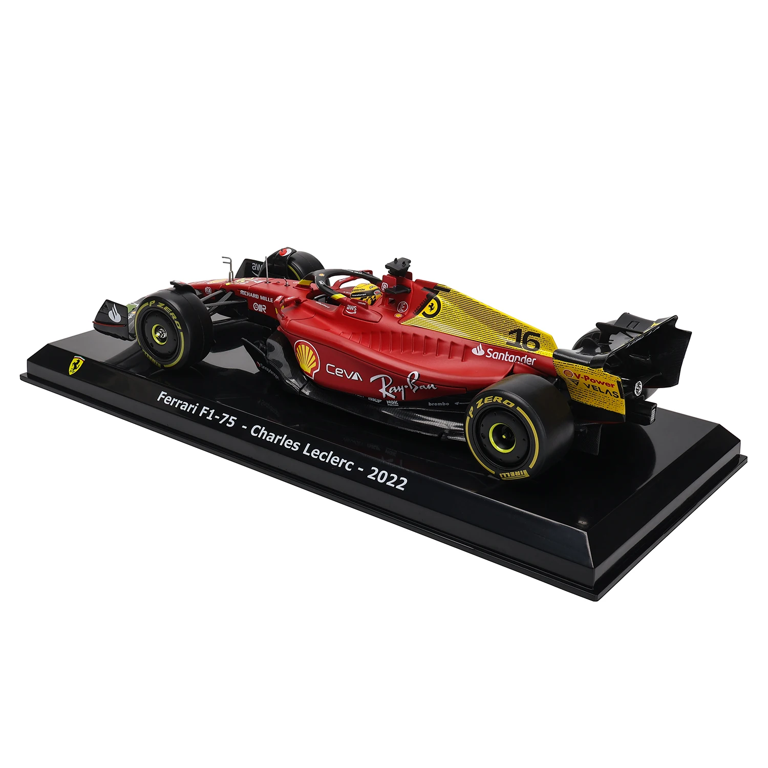 Bburago 1:24 75th Anniversary #16 Leclerc 2022 F1 Scuderia Ferrari F1-75 #55 Sainz Alloy Car Model Formula One Die Casting Model