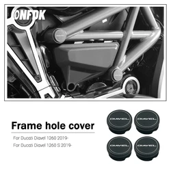 For Ducati Diavel 1260 Diavel 1260S 2019- Motorcycle Accessories Frame Hole Cap Plug Decorative Cover Frame Cover Set