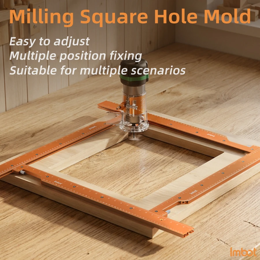Imbot Adjustable Rectangular Milling Cutter Positioning Frame, Professional Slotting Positioning Frame, Fence