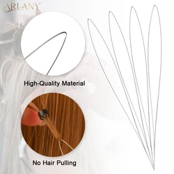 Replacement Hair Needle Threader Loop Tool Pulling Hook Tool without the Twist on the Top Replacement Loop Tool for Beads Links