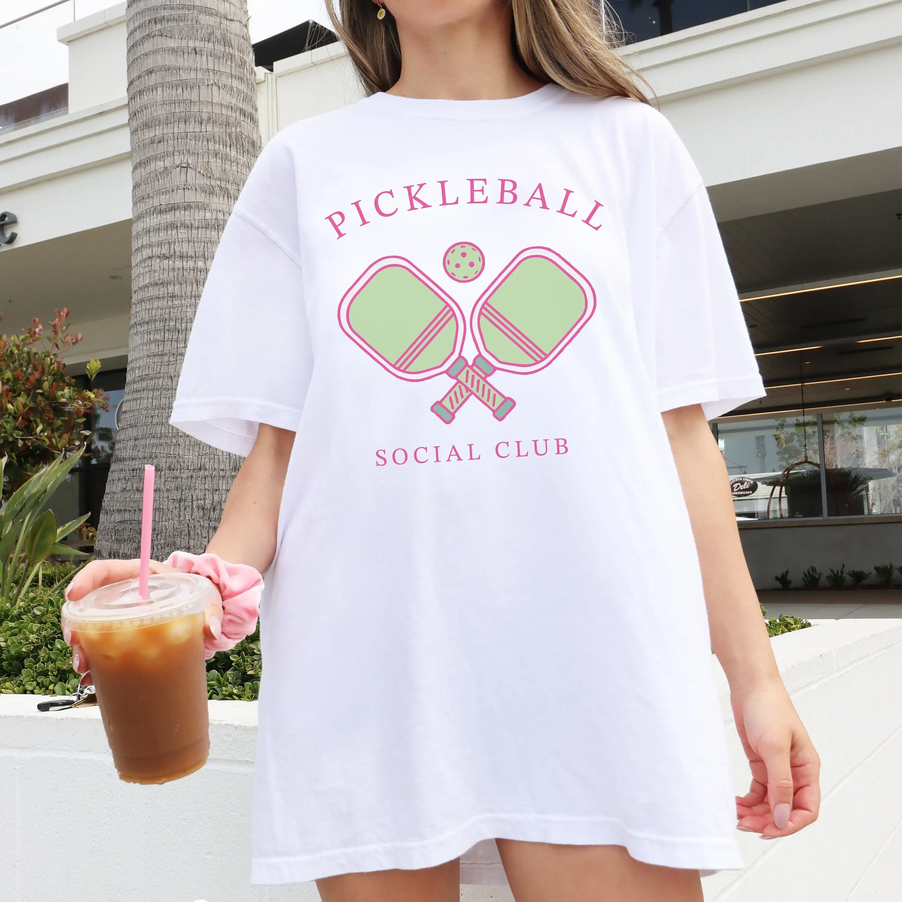 

Comfort Colors Pickleball T Shirt Trendt Oversized Social Club Vintage Retro Preppy Country Aesthetic