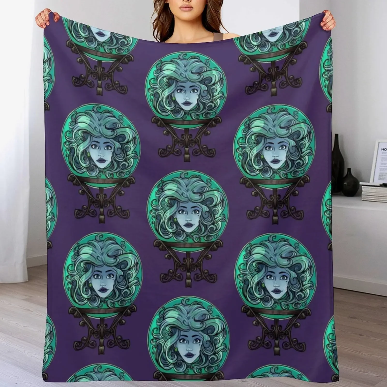 

Madame Leota, no background Throw Blanket Lightweight Warm Blanket for Indoor Outdoor Use