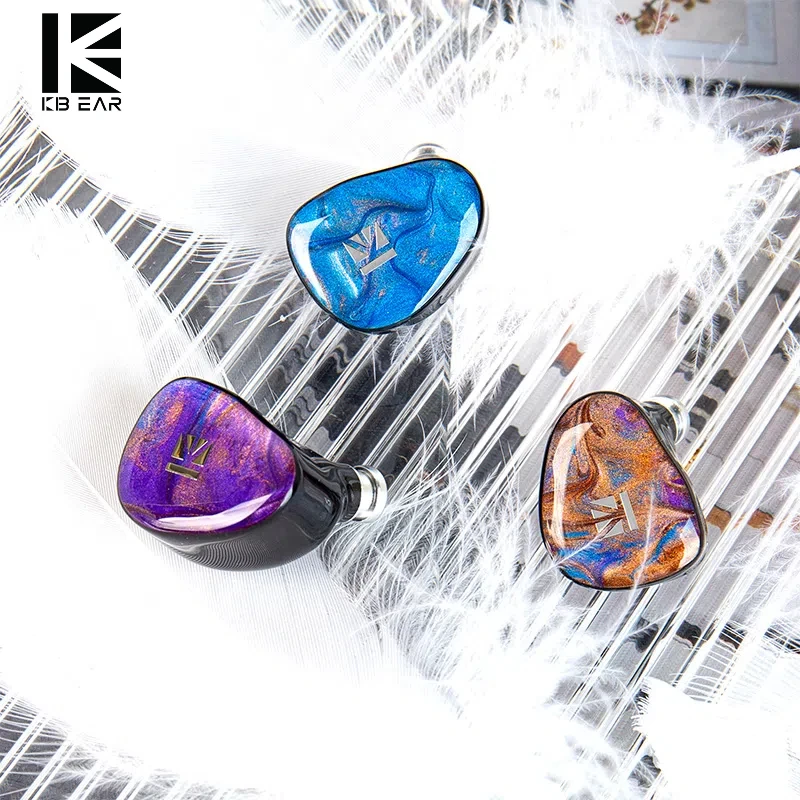Kbear 듀얼 Iem 하이파이 인이어 이어폰, 분리형 케이블 디자인, 골전도 다이나믹 드라이버, Kb02, 10mm + 10mm