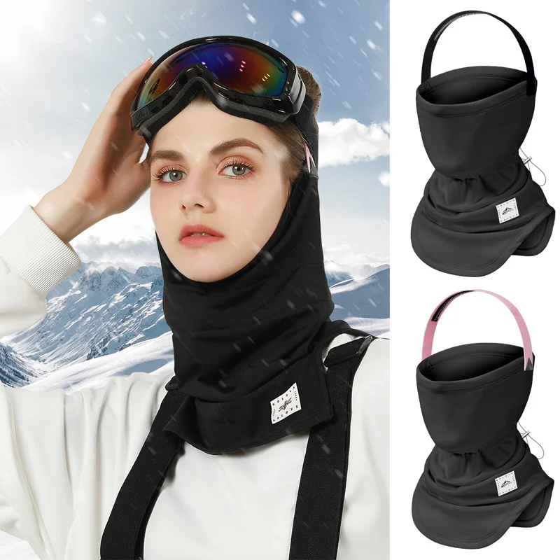 Máscara facial de esquí para invierno, bufanda de tubo a prueba de viento, calentador de cuello, accesorios para exteriores, protección facial,