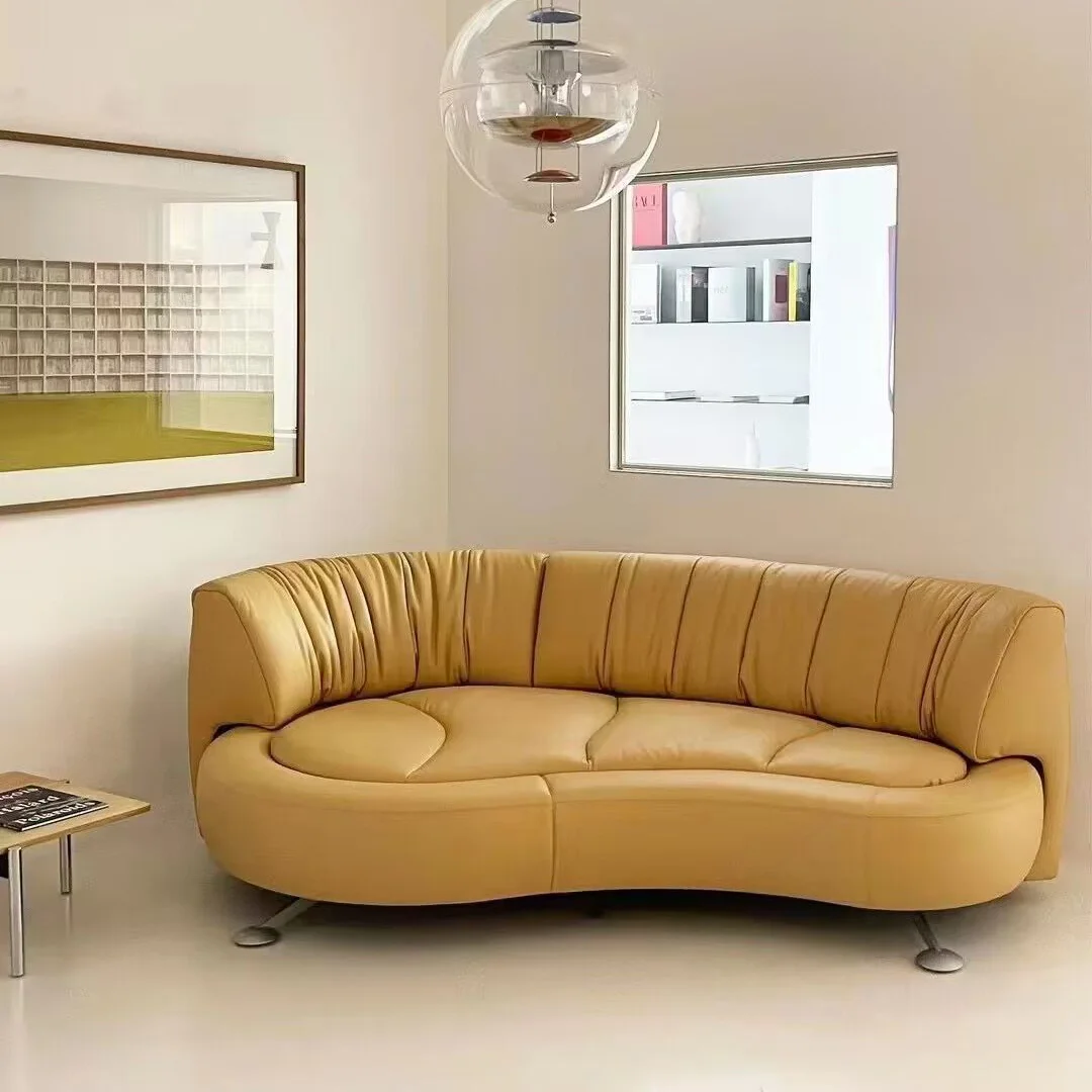 #Modern European Designer French Chesterfield New Leisure Feature Adjustable Backrest Angle Couch for Apartment Living Room Use