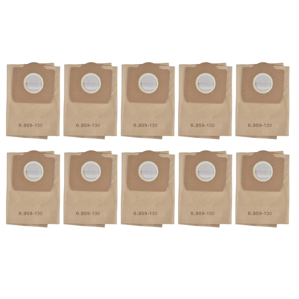 10pcs Paper Filter Bags For Karcher 6.959-130.0 Vacuum Cleaner Bags WD3 Vacuum Cleaner Bags Filter Bags For A2201, A2204, 2504