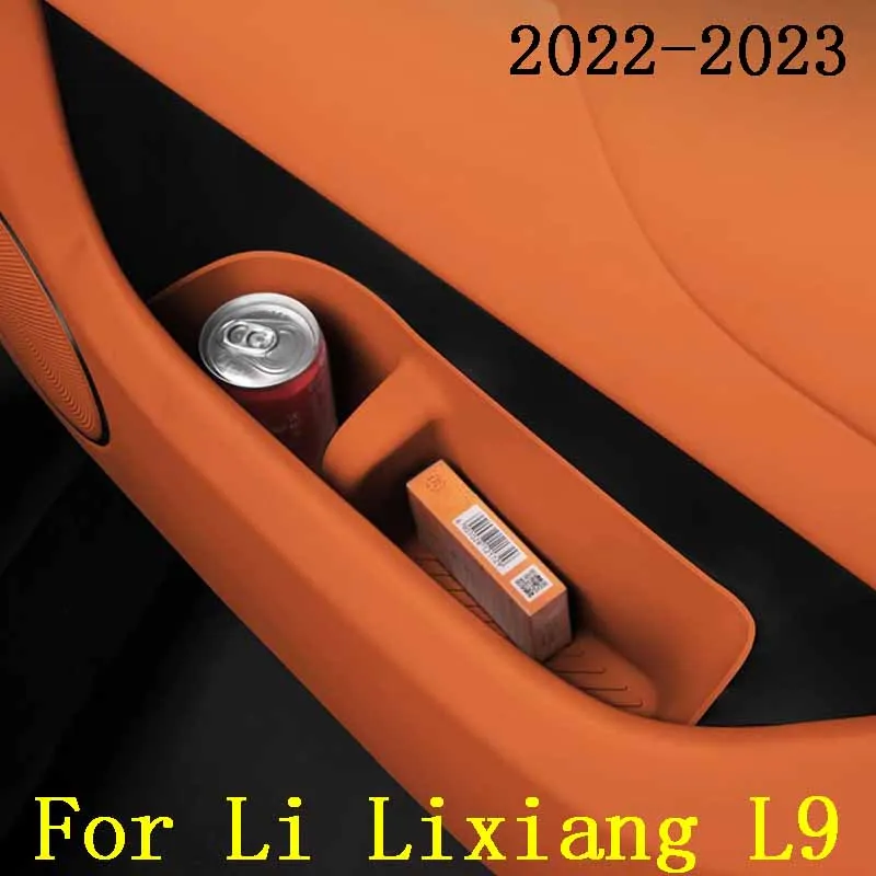 

Car Inner Door Storage Box Organizer For Li Lixiang L9 2022 2023 Silicone Door Pocket Slot Pad Accessories