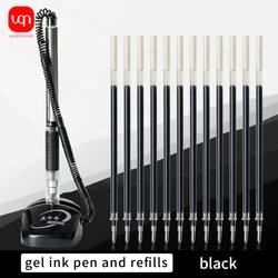 WQN Counter Black Pens Desktop Black Pens Table Bank Black Pens Anti-theft Ink Black Pens Receiving Desktop Pens Black Gel Ink