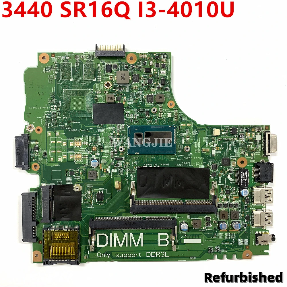 For DELL Latitude 3440 Laptop Motherboard SR16Q I3-4010U CPU CN-0PTD1C 0PTD1C PTD1C DL340-HSW 13221-1 WVPHP Tested